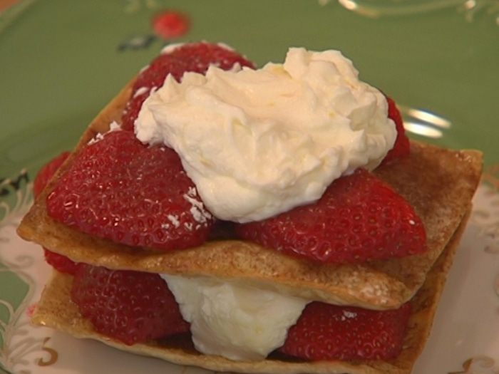 Мильфей с клубникой 