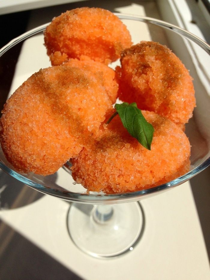 Морковно-мятная гранита