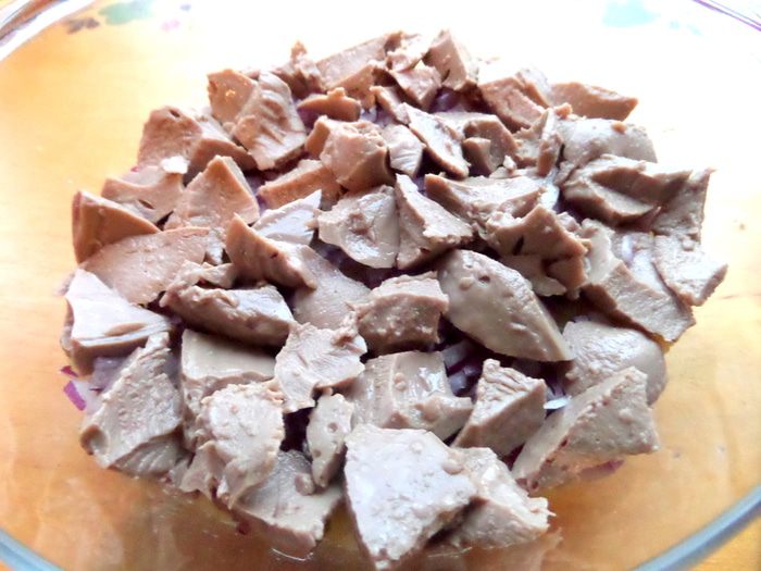 Cалат с печенью &amp;quot;Владивосточный&amp;quot;