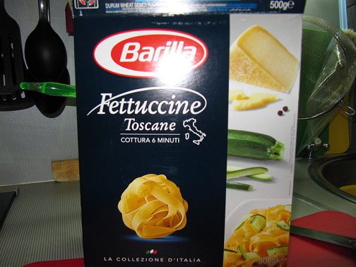 Паста с гребешками