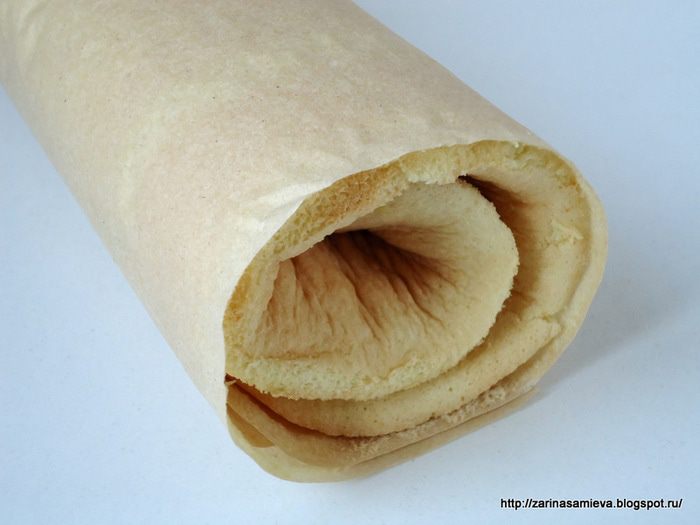 Рулет с яблочным повидлом