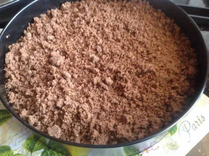 Шоколадный пирог с творожной начинкой