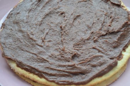 Песочный торт с шоколадным пудинговым кремом