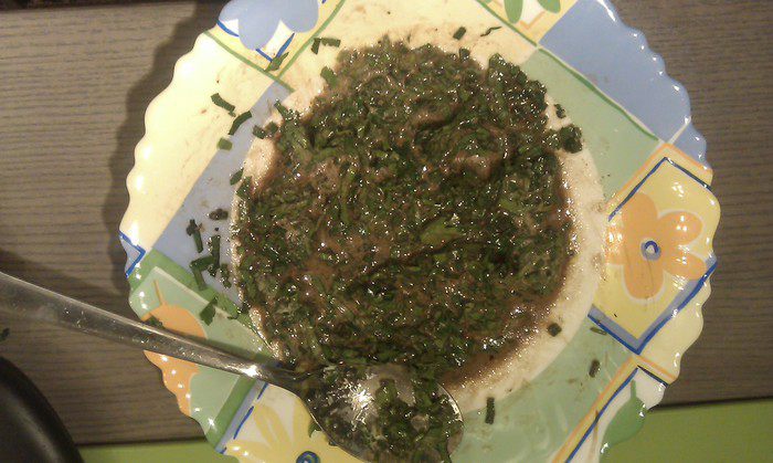 Салат из пенне с мясом 