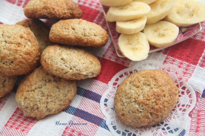 Печенье &amp;quot;Бананы-кокосы&amp;quot; (постное)