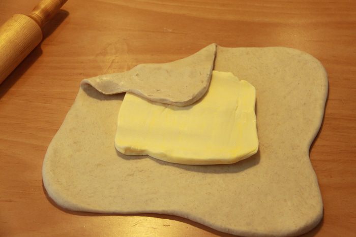 Круассаны с ветчиной