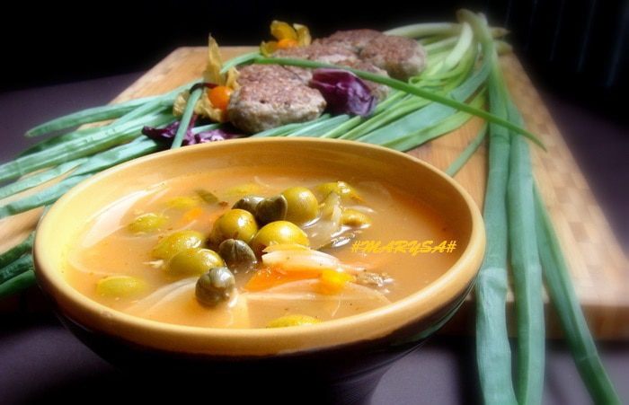 Легкая рыбная солянка