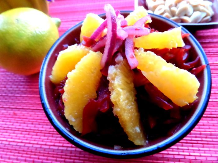 Свекольный салат с апельсином