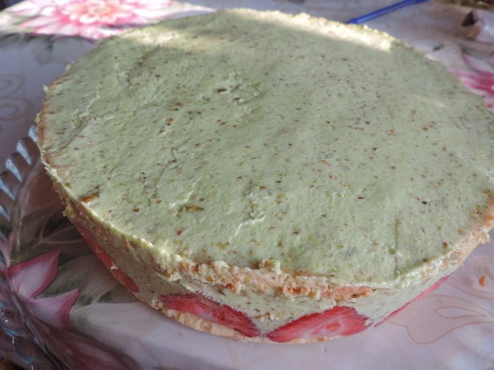 Клубничный торт с фисташковым кремом &amp;quot;Фрезье&amp;quot; («Fraisier»)