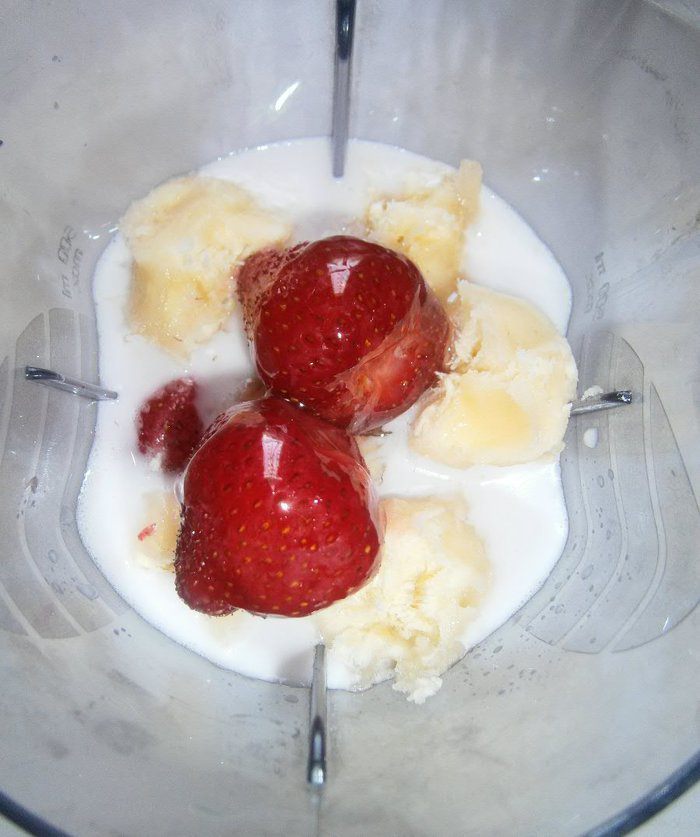 Кокосовый смузи с  овсяными хлопьями