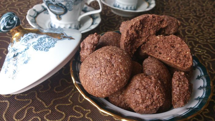 Орехово-шоколадное печенье