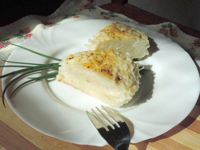 Картофельная запеканка с сыром