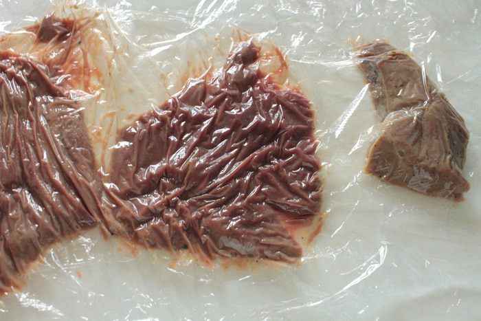 Отбивная из говяжьей печени