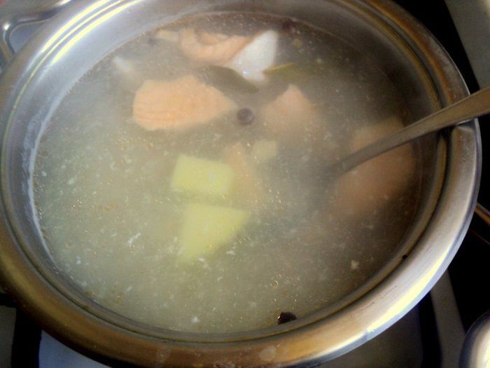 Рыбный суп с рисом