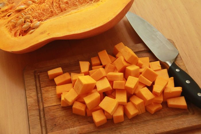 Тыквенный суп-пюре с гребешками