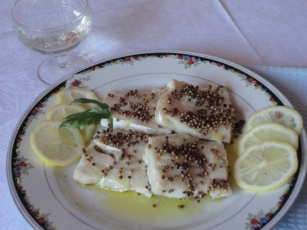 Треска с кориандром