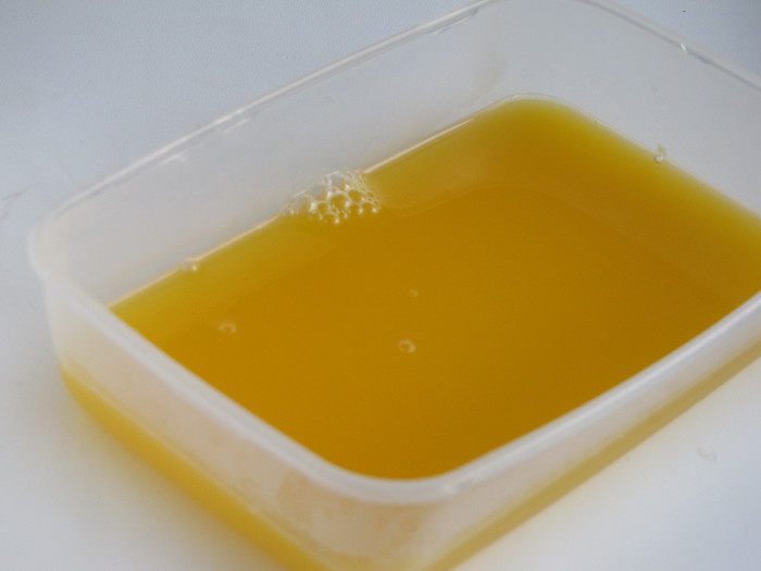 Салат с форелью и апельсиновым желе