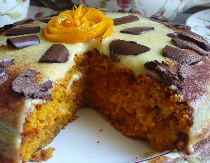 Торт &amp;quot;Апельсиново-морковный&amp;quot; (постный)