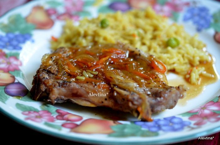 Свиные отбивные с кленовым сиропом
