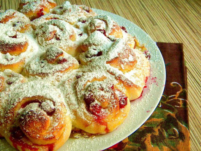 Пирог &amp;quot;Розочки с клюквой&amp;quot;