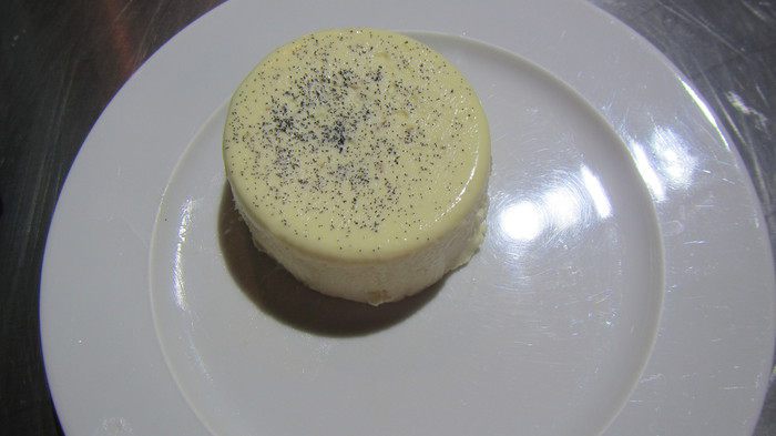 Панна котта с малиновым кули