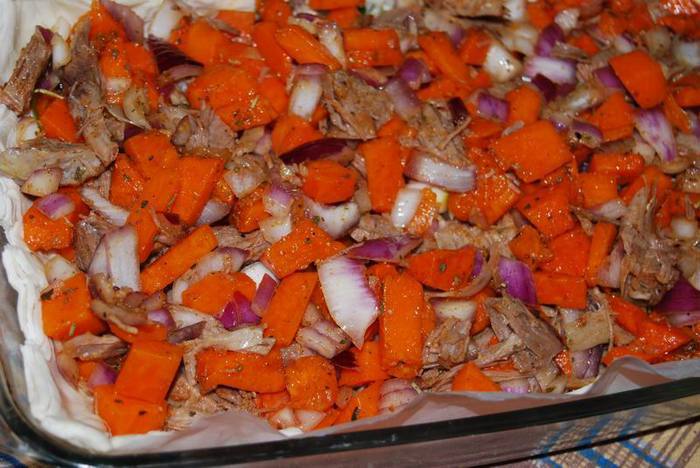 Ароматный пирог с тыквой