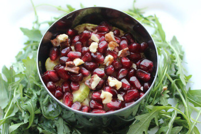 Гриль-салат из кабачков и баклажанов