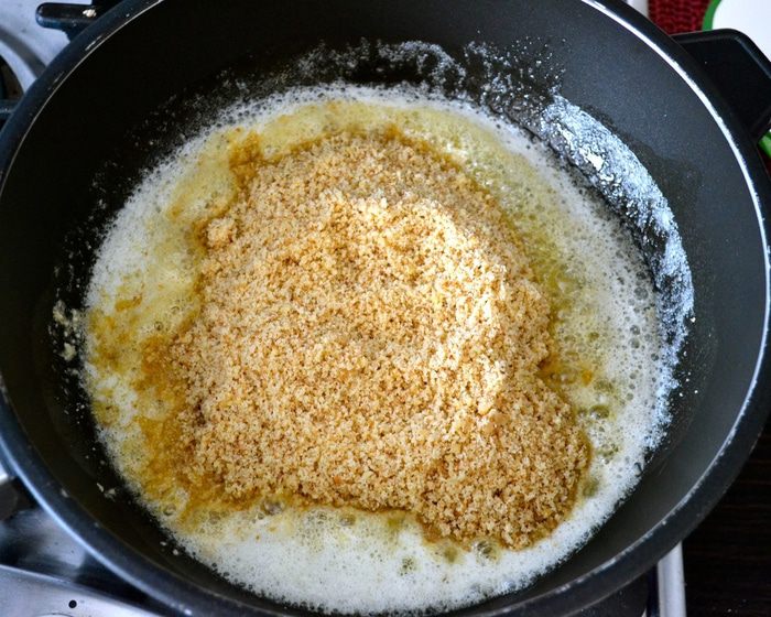 Паста в сливочно-ореховом соусе