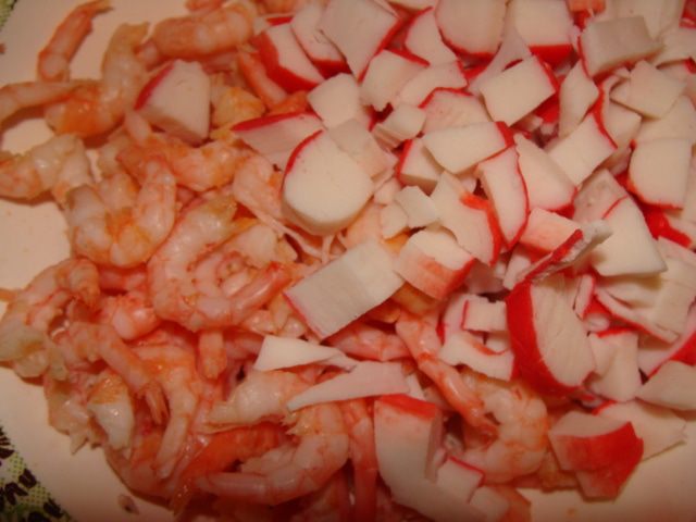 Закусочные эклеры с креветочным кремом