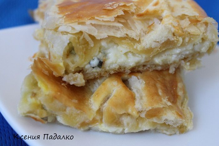 Пирог с брынзой