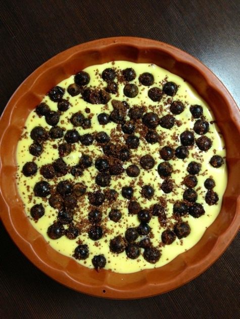 Ягодный пирог на сметане