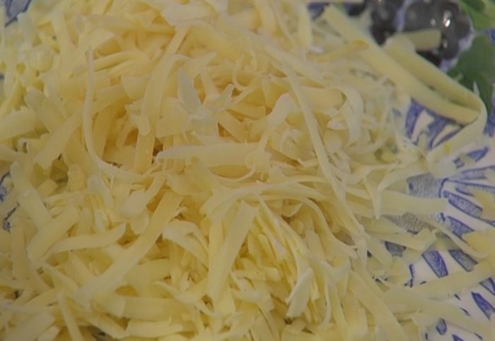 Блины с грибами и голубым сыром 