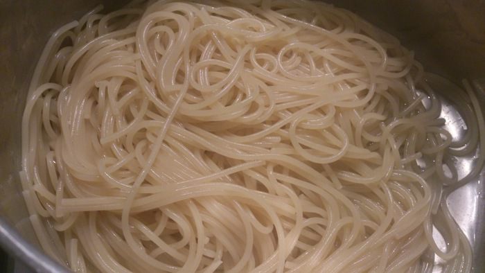 Спагетти с тыквенным соусом