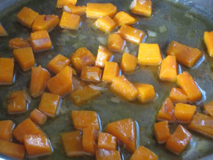 Ризотто с тыквой и беконом