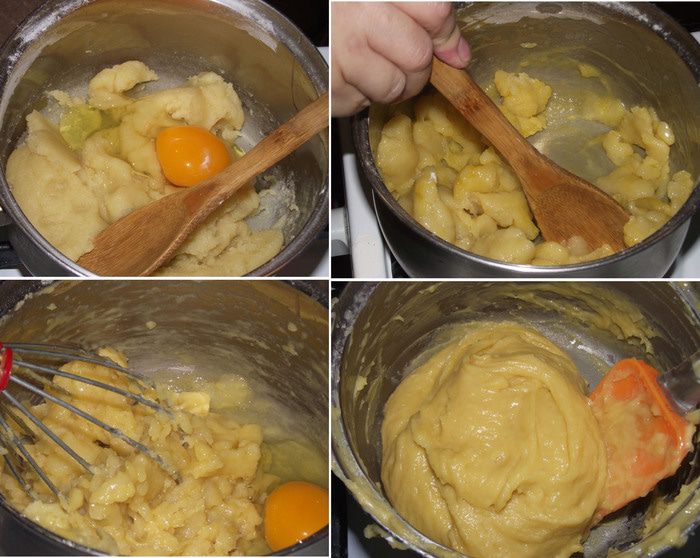 Эклеры с масляно-заварным кремом