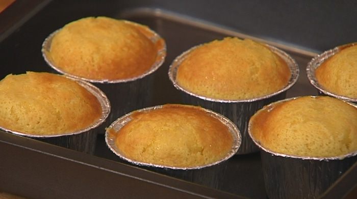 Миндальный фондан с белым шоколадом 