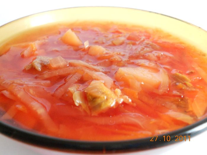 Борщик с говядинкой, для малышей