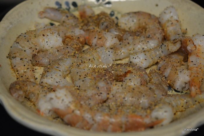 Чесночные креветки