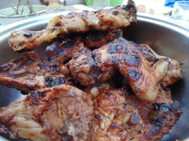 Маринованная скумбрия на гриле