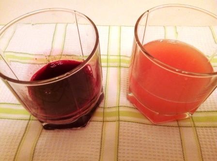 Розовые блинчики с грейпфрутом