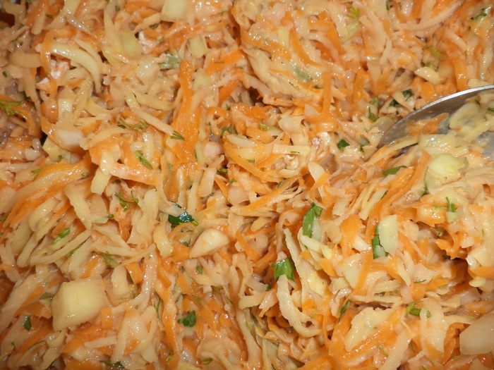 Румяные картофельно-тыквенные оладьи