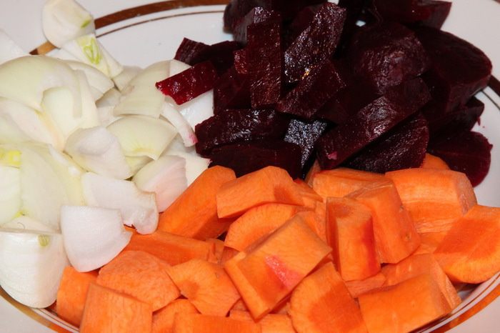 Овощной крем-суп с апельсиновым соком