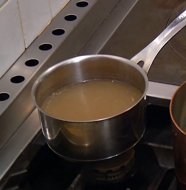 Черный рис с креветками