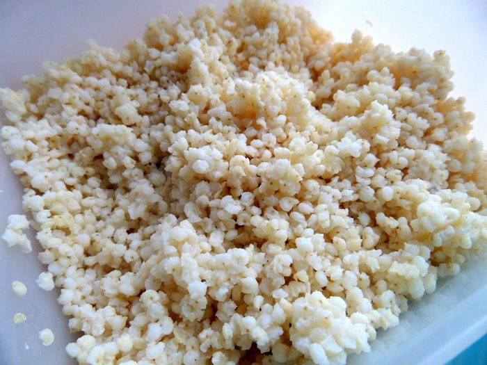 Деревенская галета с пшеном и творогом