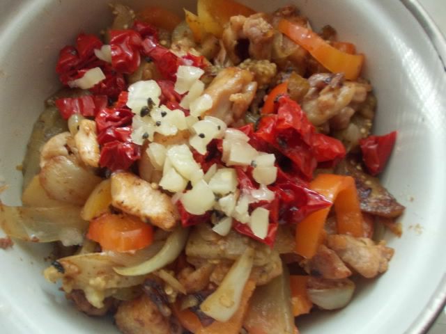 Пирог из теста фило и овощей