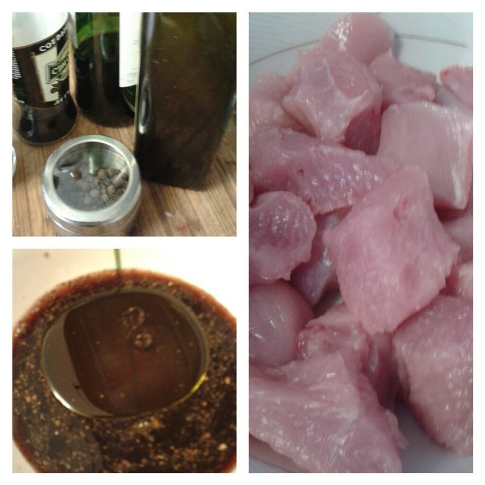 Филе индейки на шпажках