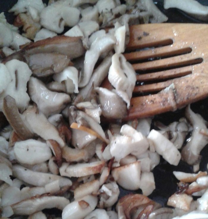 Ленивые голубцы с вешенками