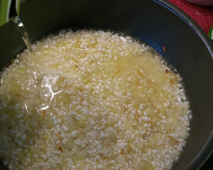 Ризотто с грушей и горгонзолой