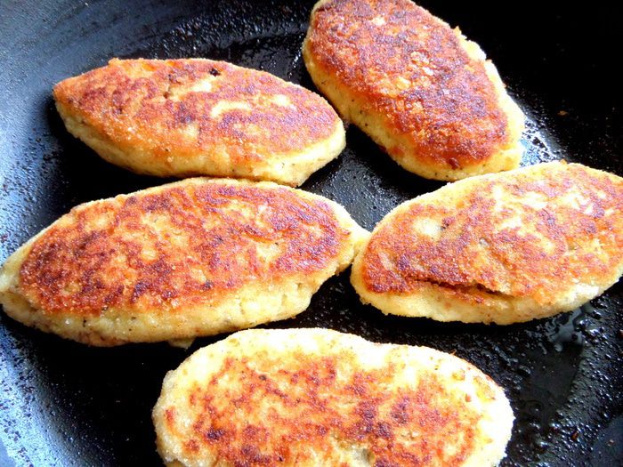 Картофельные зразы с печенью