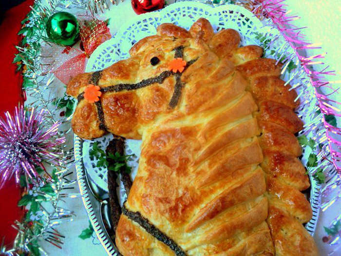 Пирог-кулебяка «Лошадка»